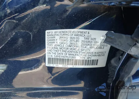 2023 Acura Mdx Technology Package from USA, damaged, VIN 5J8YE1H47PL012805